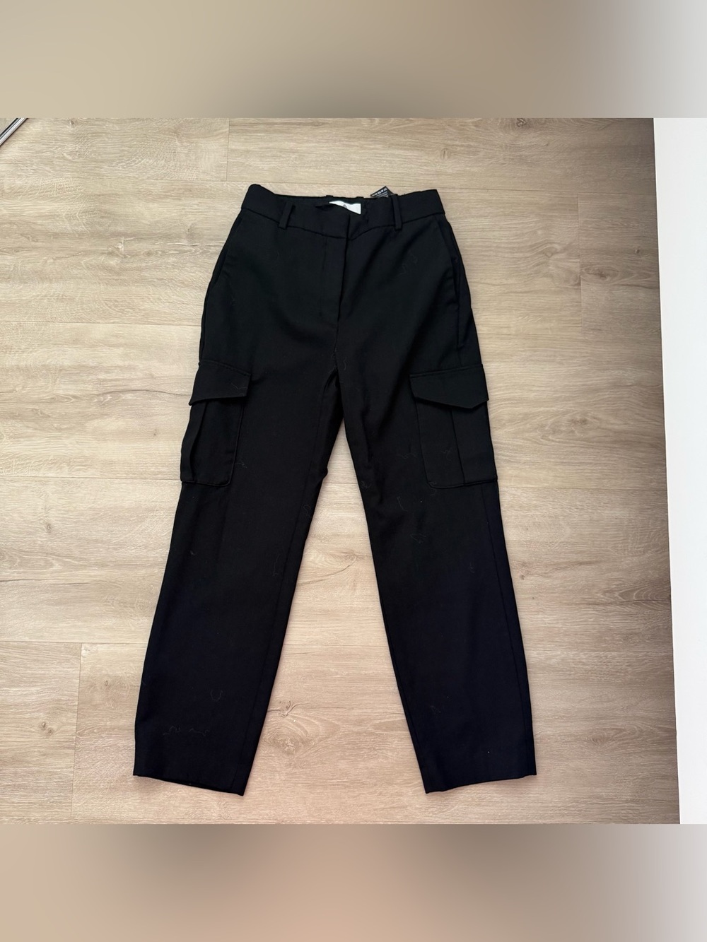 Aritzia Black Monument Cargo Pants